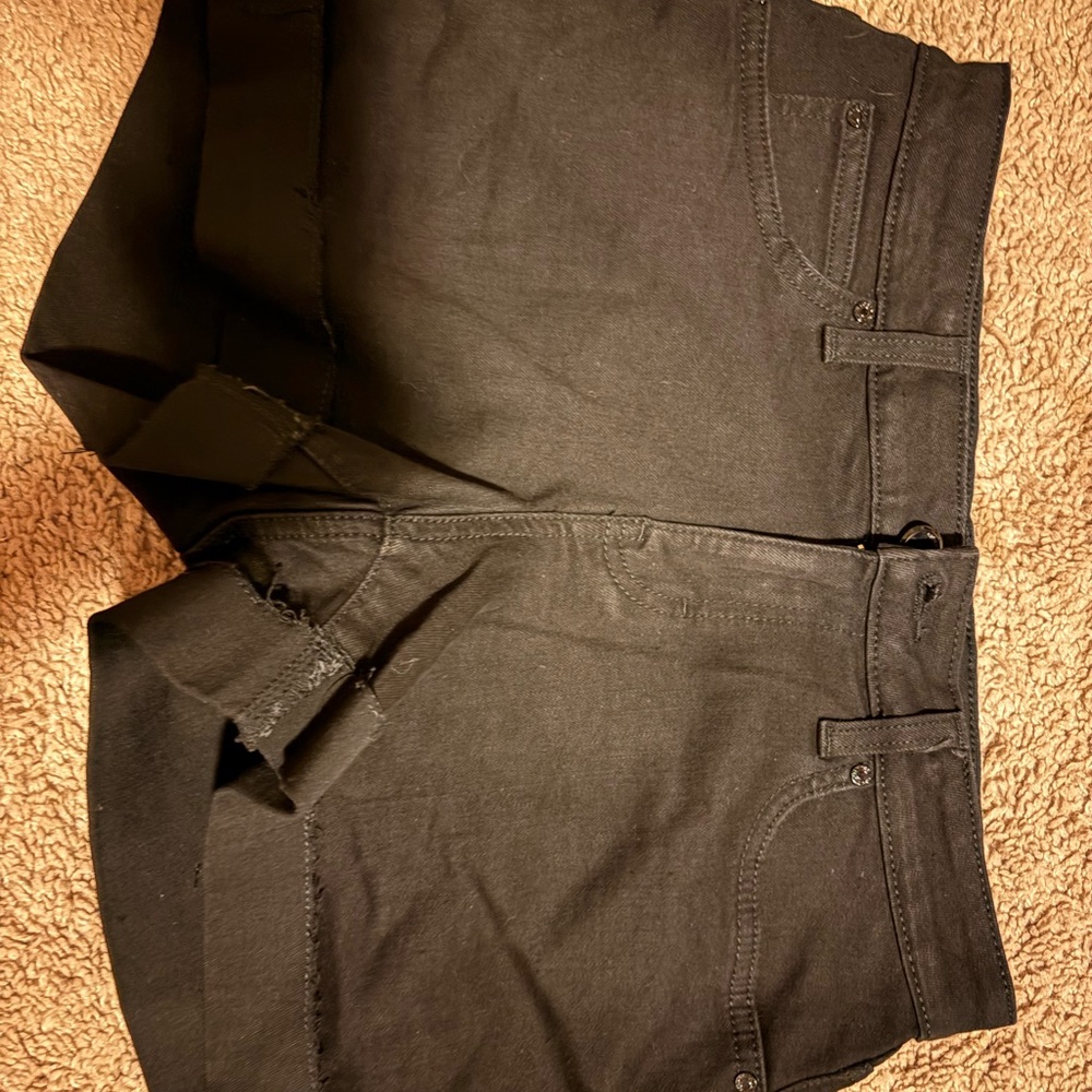 Jennifer Lopez Black Jean Shorts